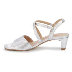 Walking Cradles Liza Heel Silver Lizard Print Leather (Women's) -Beautiful Shoes Sil 4 3a6a17aa 457f 4720 a848 a40d01de3cf3