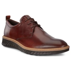 ECCO ST. 1 Hybrid Cognac Derby Shoe (Men's)