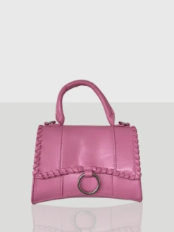 PUBLIC DESIRE - THE ROXI BRIGHT PINK GRAIN PU