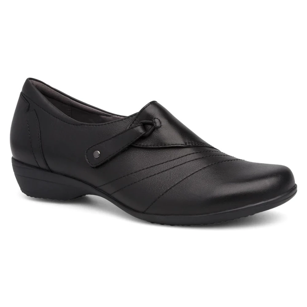 Dansko Franny Wide Black Milled Nappa Leather Slip-On (Women's) 3 Dansko Franny Wide Black Milled Nappa Leather Slip-On (Women's)