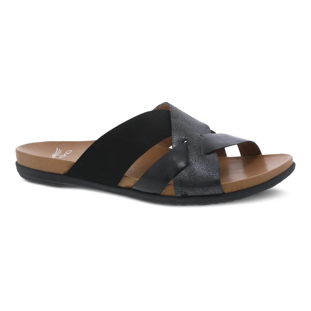 Dansko Joanna Black Leather Slide Sandal (Women's) 3 Dansko Joanna Black Leather Slide Sandal (Women's)