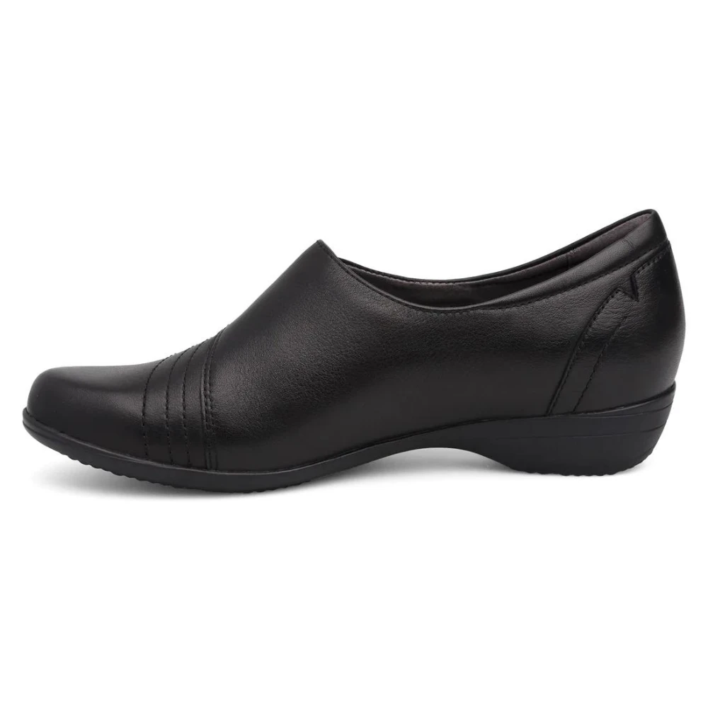 Dansko Franny Wide Black Milled Nappa Leather Slip-On (Women's) 4 Dansko Franny Wide Black Milled Nappa Leather Slip-On (Women's) - Image 2