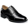 Florsheim Midtown Cap Toe Oxford Black Smooth Leather (Men's) -Beautiful Shoes black 1 056c1341 67e5 4a3a 9b33 7c42491d2eea