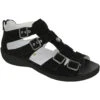 Waldlaufer Gladiator Sandal Black Nubuck (Women's) -Beautiful Shoes black 1 1953c43d 4898 4ab5 89ce e7da15b21c88