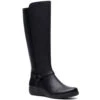 Clarks Cheyn Lindie Boot Black Leather (Women's) -Beautiful Shoes black 1 2daa131c 039b 4ec3 8a09 e7e6f5cbe159