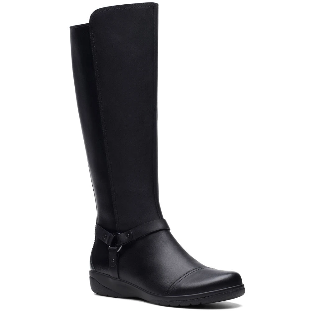 Clarks Cheyn Lindie Boot Black Leather (Women's) 3 Clarks Cheyn Lindie Boot Black Leather (Women's)