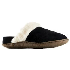 Sorel Nakiska™ Slide II Slipper Black Suede (Women's)