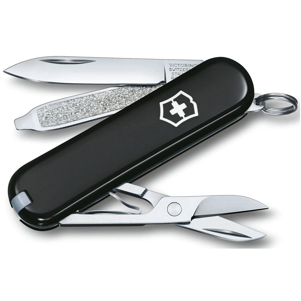Victorinox Classic Small Swiss Army Pocket Knife In Black 3 Victorinox Classic Small Swiss Army Pocket Knife In Black
