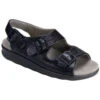 SAS Relaxed Sandal Black Leather (Women's) -Beautiful Shoes black 1 f6272948 9ca0 4de5 94f8 b34b994e9c2b