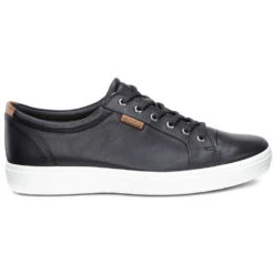 Ecco Soft 7 Sneaker Black Leather (Men's) -Beautiful Shoes black 3 5418ca59 b906 4551 9763 3e8f2032f948