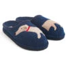 Haflinger Doggy Captains Slipper Blue (Women's) -Beautiful Shoes blu dog