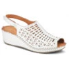 Spring Step Bohemianish Sandal White Leather (Women's) -Beautiful Shoes bohe 1