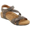 Taos Trulie Sandal Dark Grey Leather (Women's) -Beautiful Shoes grey 1 03291aa6 bb8b 4c1a b304 45fe2ff74534