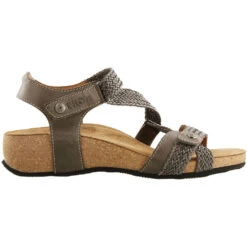 Taos Trulie Sandal Dark Grey Leather (Women's) -Beautiful Shoes grey 3 d5385090 ffbd 4285 9d9c f878893db3d5