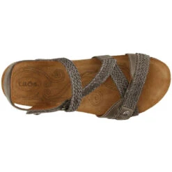 Taos Trulie Sandal Dark Grey Leather (Women's) -Beautiful Shoes grey 6 5166bc7c 63b8 4d29 be57 34b94bad3d8f