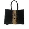 DE SIENA IBIZA RAFFIA BLACK BAG -Beautiful Shoes ibizablackbag
