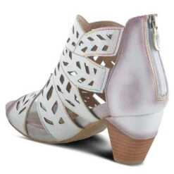 L'Artiste By Spring Step Icon Shootie Off White Leather (Women's) -Beautiful Shoes iconw 6
