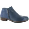 Naot Helm Bootie Ink Leather/Midnight Blue Suede (Women's) -Beautiful Shoes ink 3
