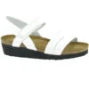 Naot Kayla Sandal White Leather (Women's) -Beautiful Shoes kayla white 1