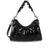 LANCASTER RETRO SCRUNCHIE BLACK BAG 2 LANCASTER RETRO SCRUNCHIE BLACK BAG -Beautiful Shoes lanc588 bLK1