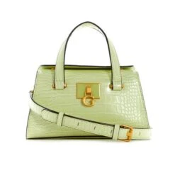 GUESS STEPHI MINI LIME CROC BAG