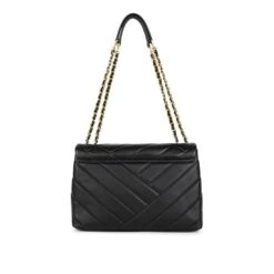 LANCASTER LARGE MATELASE BLACK BAG -Beautiful Shoes matelasseblk1