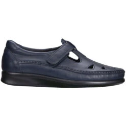 SAS Roamer Navy Leather (Women's) -Beautiful Shoes navy 3 8bbce1ba aee3 42de bd1e 0dcf219431d9