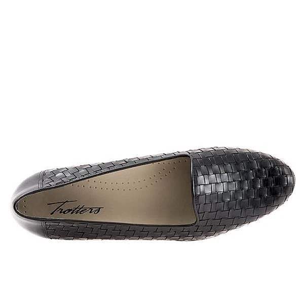 Trotters Liz Black Woven Leather (Women's) 6 Trotters Liz Black Woven Leather (Women's) - Image 4