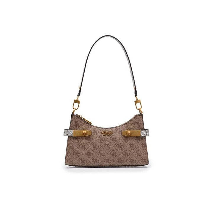 Guess ZADIE LOGO LATTE PYTHON BAG 3 Guess ZADIE LOGO LATTE PYTHON BAG