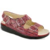 SAS Relaxed Sandal Rainbow Red Leather (Women's) -Beautiful Shoes red 1 755a72bc 6bf1 4710 a265 d8164059280b