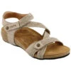 Taos Trulie Sandal Stone Leather (Women's) -Beautiful Shoes stone 1 54c90fd8 5041 402a aba2 fe52c5e62ff0