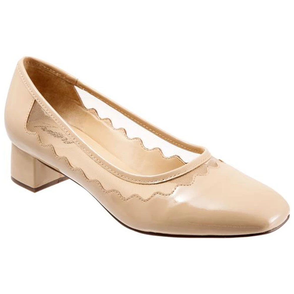 Trotters Lark Heel Nude Patent (Women's) 3 Trotters Lark Heel Nude Patent (Women's)