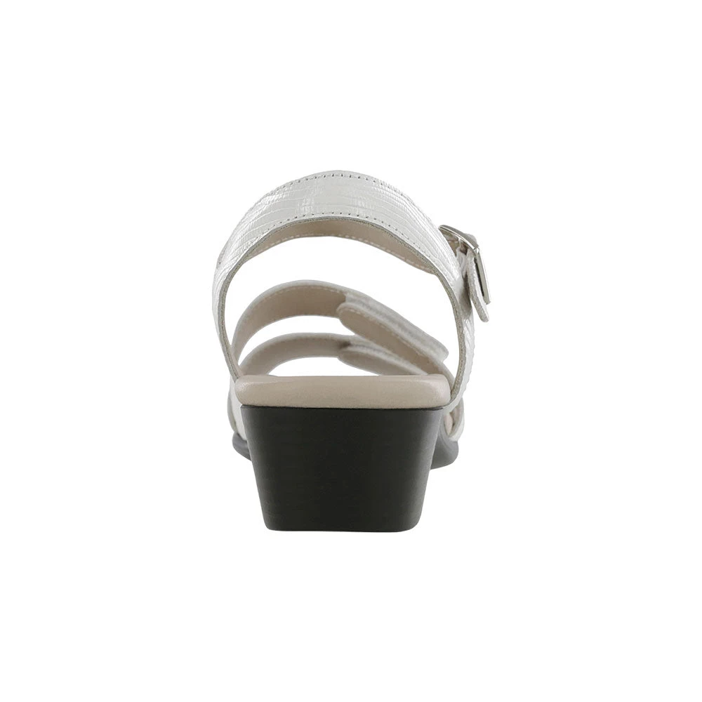 SAS Savanna Sandal White Lizard Leather (Women's) 6 SAS Savanna Sandal White Lizard Leather (Women's) - Image 4