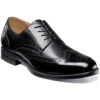 Florsheim Midtown Wingtip Oxford Black Leather (Men's) -Beautiful Shoes wingtip black web 1